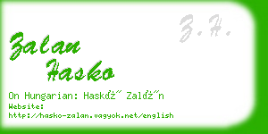 zalan hasko business card